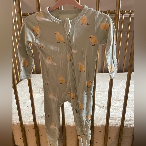Kyte Baby Zipper PJ Easter Aloe Chick (green chicks)&Blush Rabbit (pink bunnies) - Picture 5 of 15